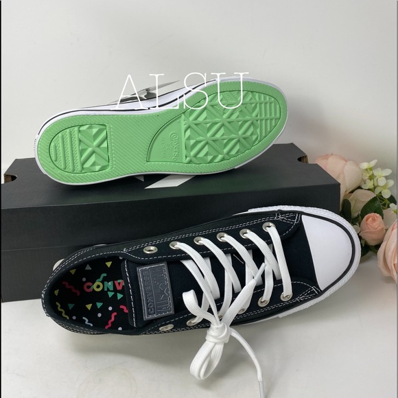 Converse Ctas Low Top Mesh Black W AUTHENTIC - Picture 2 of 8